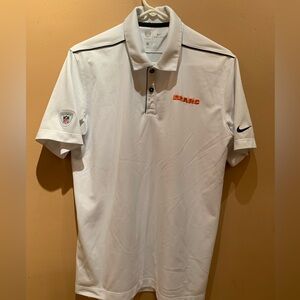 Nike Dri Fit Chicago Bears NFL Equipment Short Sleeve Polo Shirt Size Medium